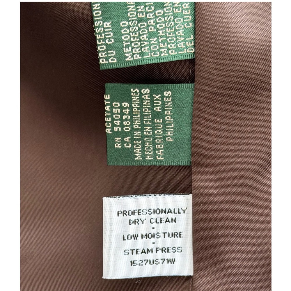 Lauren Ralph Lauren Plaid Wool Blazer Jacket Womens Size 10P Green Brown Vintage - Picture 9 of 13